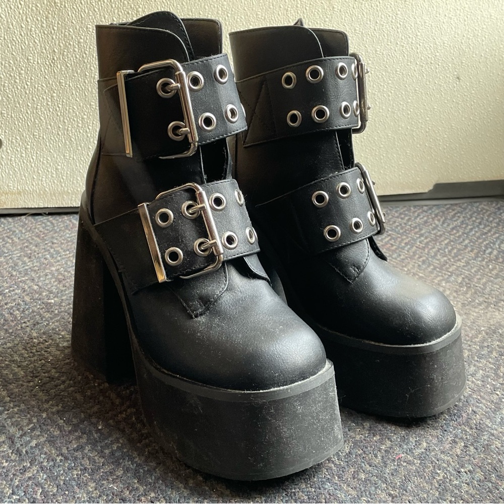 Black Platform Boots